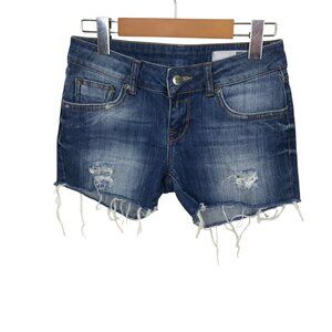 Anine Bing Cut Off Shorts 5 Pocket Zip Up Size 25